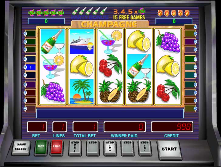 Шампанское игровой автомат. 